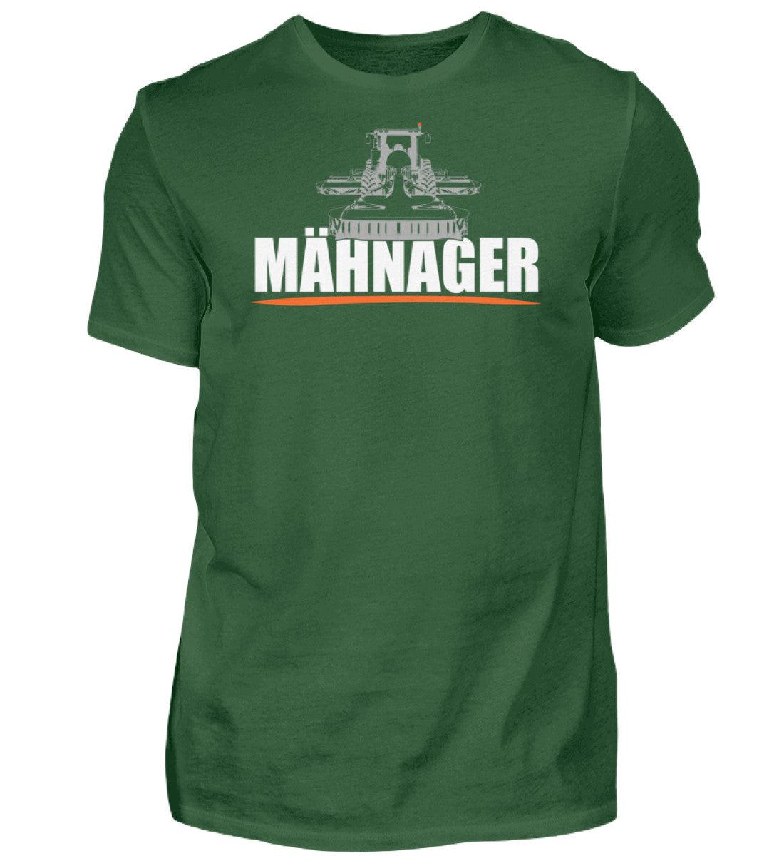 Mähnager Butterfly Traktor · Herren T-Shirt-Herren Basic T-Shirt-Bottle Green-S-Agrarstarz