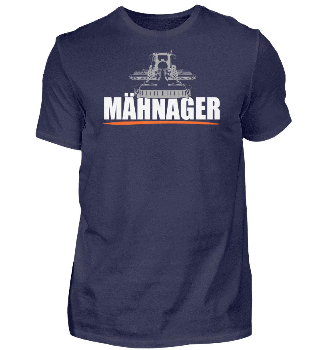 Mähnager Butterfly Traktor · Herren T-Shirt-Herren Basic T-Shirt-Navy-S-Agrarstarz