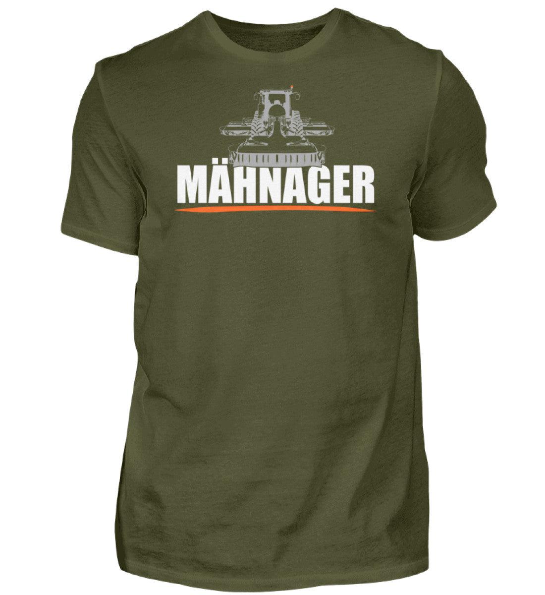Mähnager Butterfly Traktor · Herren T-Shirt-Herren Basic T-Shirt-Urban Khaki-S-Agrarstarz