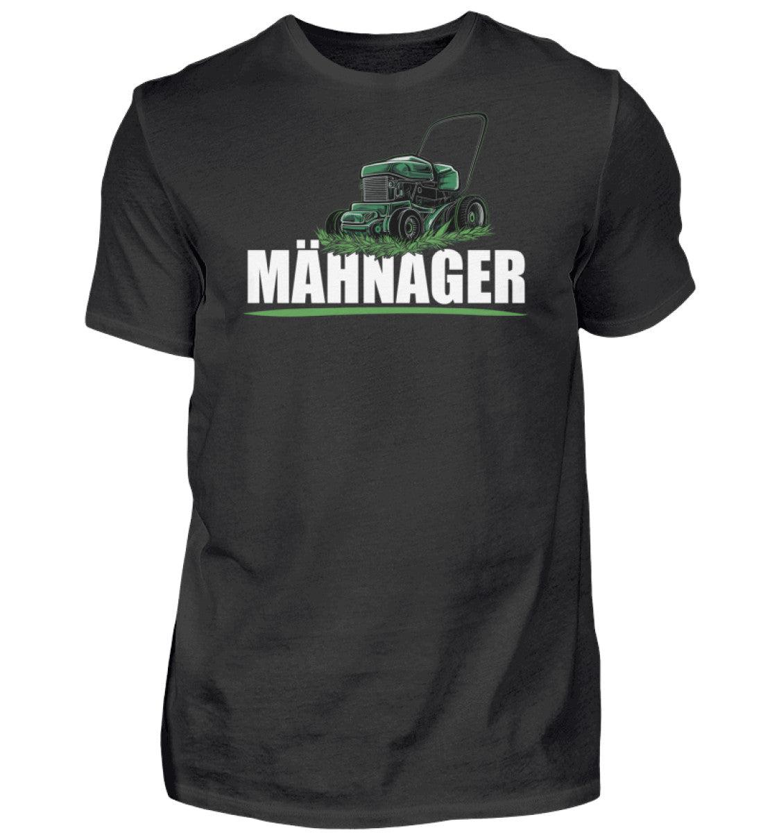 Mähnager Rasenmäher · Herren T-Shirt-Herren Basic T-Shirt-Black-XS-Agrarstarz