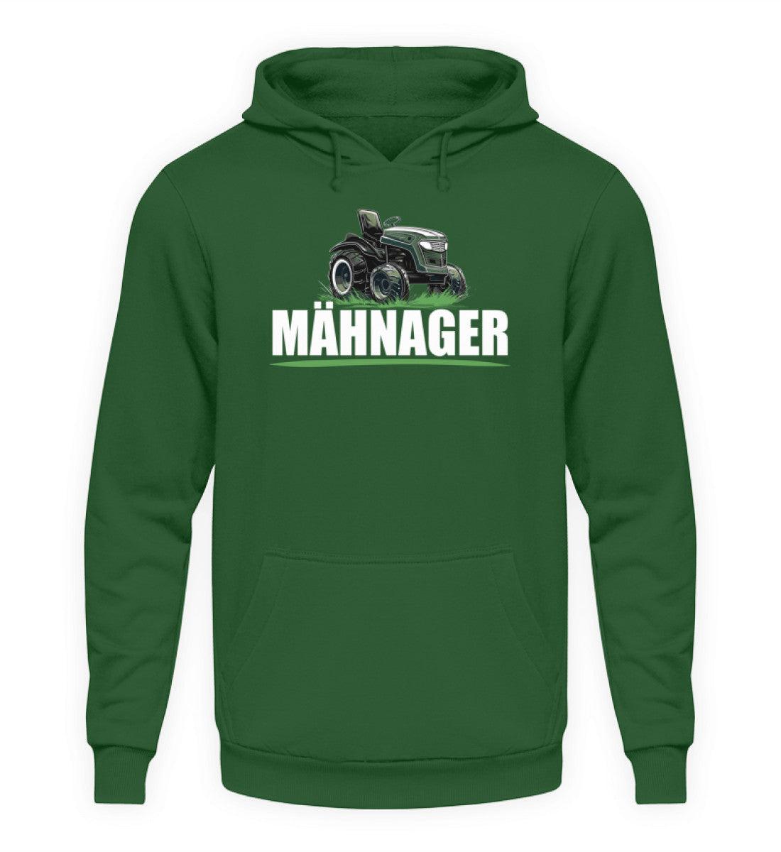 Mähnager Rasenmäher Traktor · Unisex Kapuzenpullover Hoodie-Unisex Hoodie-Bottle Green-XS-Agrarstarz
