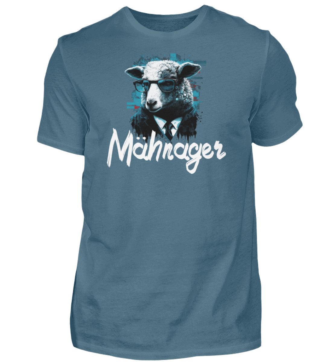 Mähnager Schaf · Herren T-Shirt-Herren Basic T-Shirt-Stone Blue-S-Agrarstarz