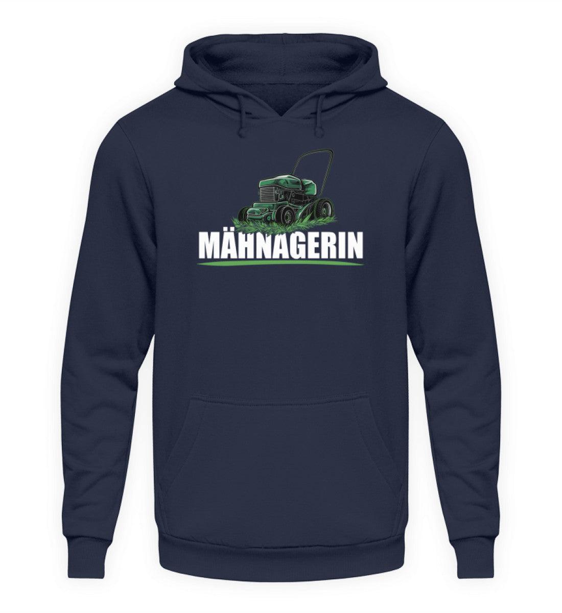 Mähnagerin Rasenmäher · Unisex Kapuzenpullover Hoodie-Unisex Hoodie-Oxford Navy-XS-Agrarstarz