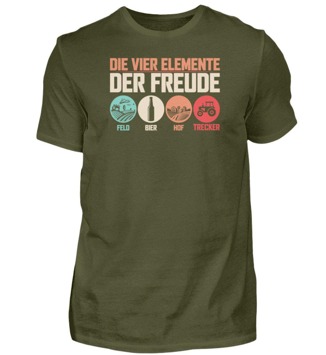 4 Elemente der Freude · Herren T-Shirt-Herren Basic T-Shirt-Urban Khaki-S-Agrarstarz