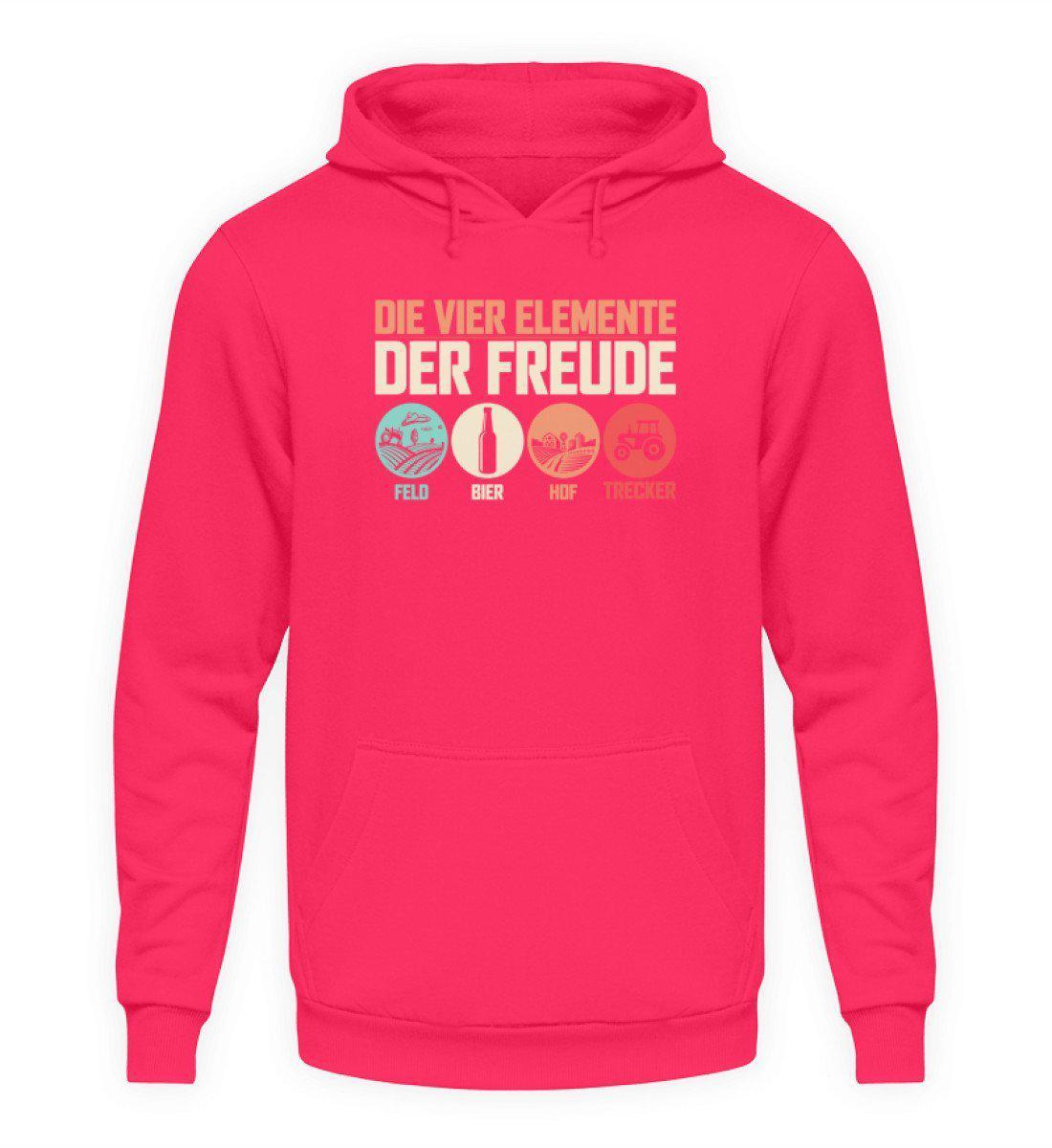 4 Elemente der Freude · Unisex Kapuzenpullover Hoodie-Unisex Hoodie-Hot Pink-L-Agrarstarz