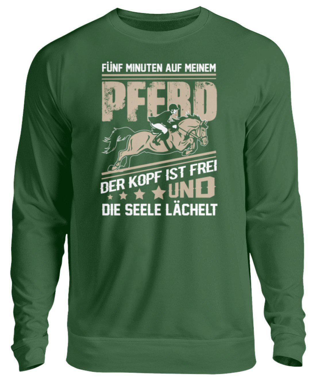 5 Minuten Pferd · Unisex Sweatshirt Pullover-Unisex Sweatshirt-Bottle Green-S-Agrarstarz