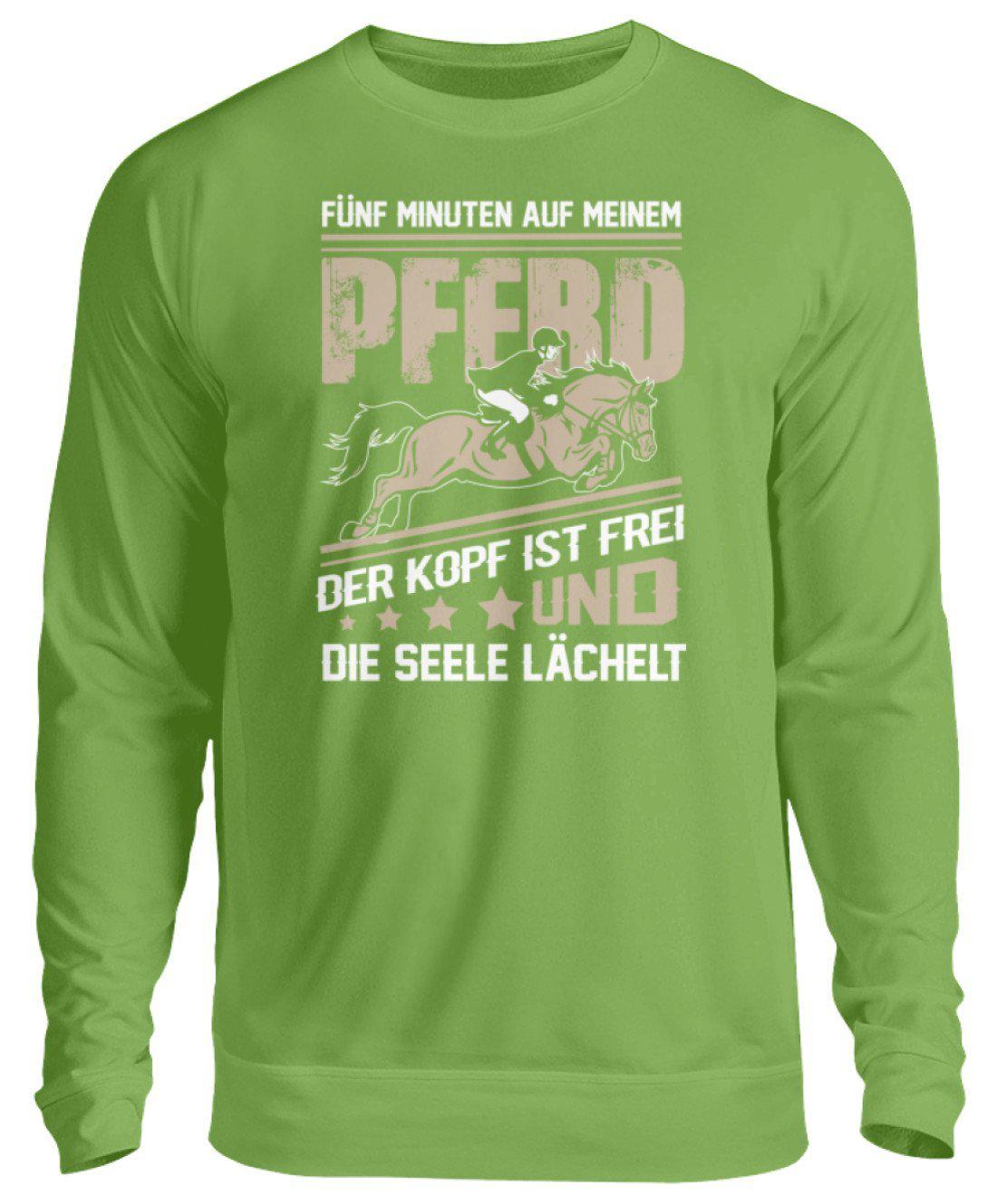 5 Minuten Pferd · Unisex Sweatshirt Pullover-Unisex Sweatshirt-LimeGreen-S-Agrarstarz