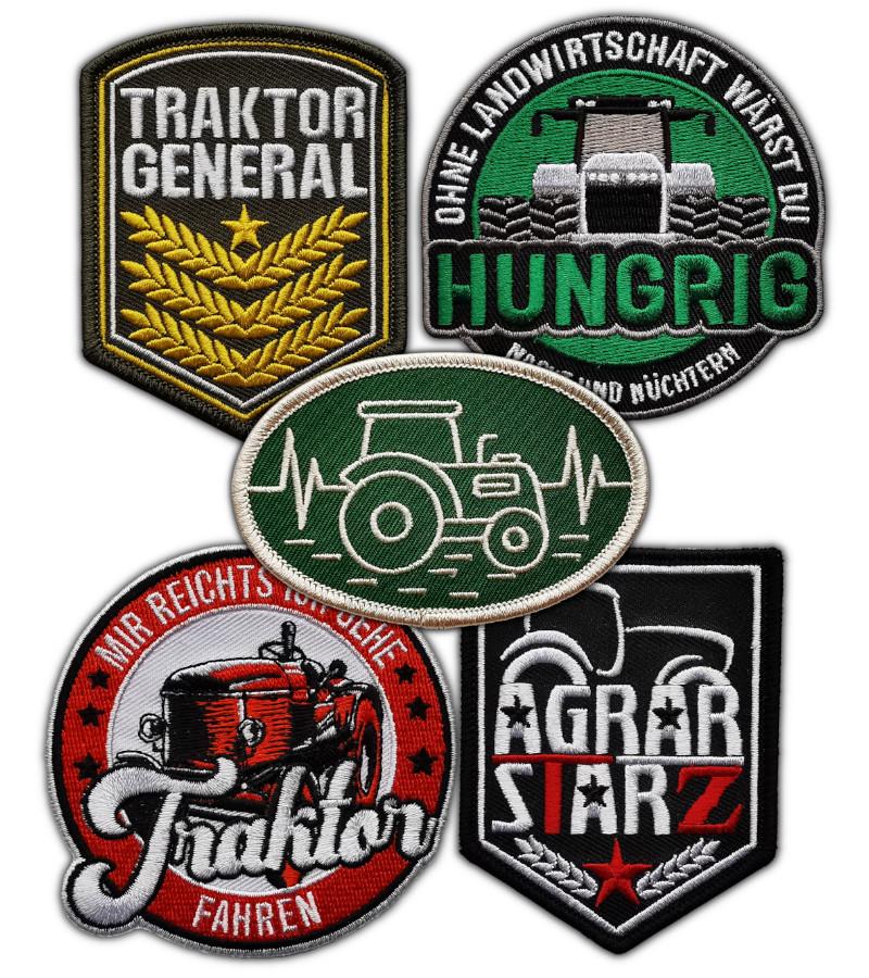 5 gestickte Patches zum Aufnähen oder Aufbügeln-gestickte Patches-Agrarstarz