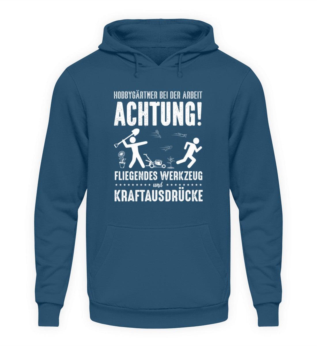 Achtung Hobbygärtner · Unisex Kapuzenpullover Hoodie-Unisex Hoodie-Airforce Blue-S-Agrarstarz