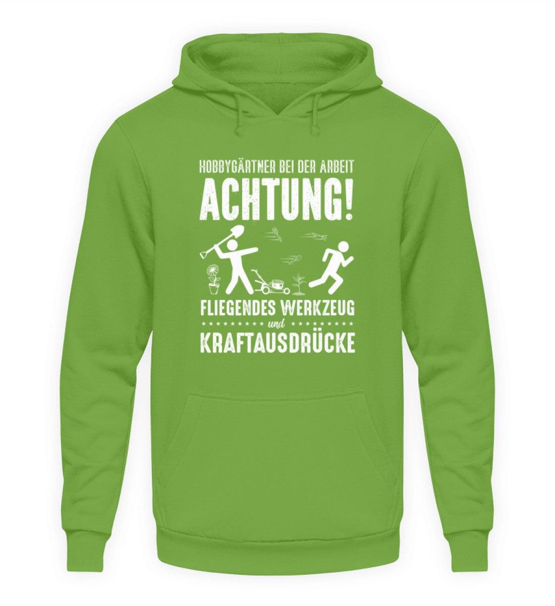Achtung Hobbygärtner · Unisex Kapuzenpullover Hoodie-Unisex Hoodie-LimeGreen-S-Agrarstarz