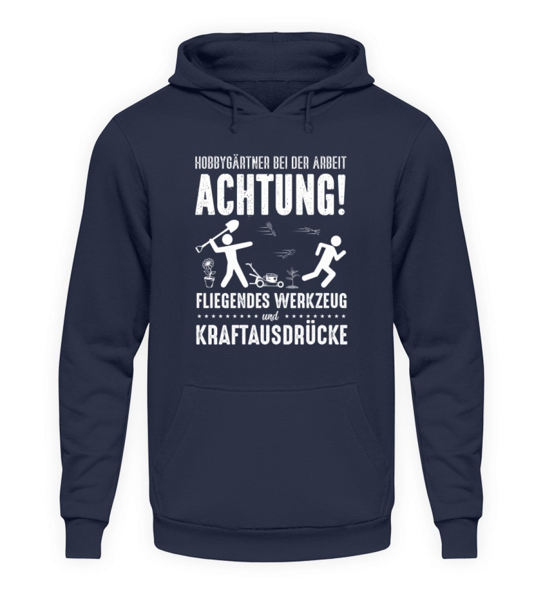 Achtung Hobbygärtner · Unisex Kapuzenpullover Hoodie-Unisex Hoodie-Oxford Navy-S-Agrarstarz