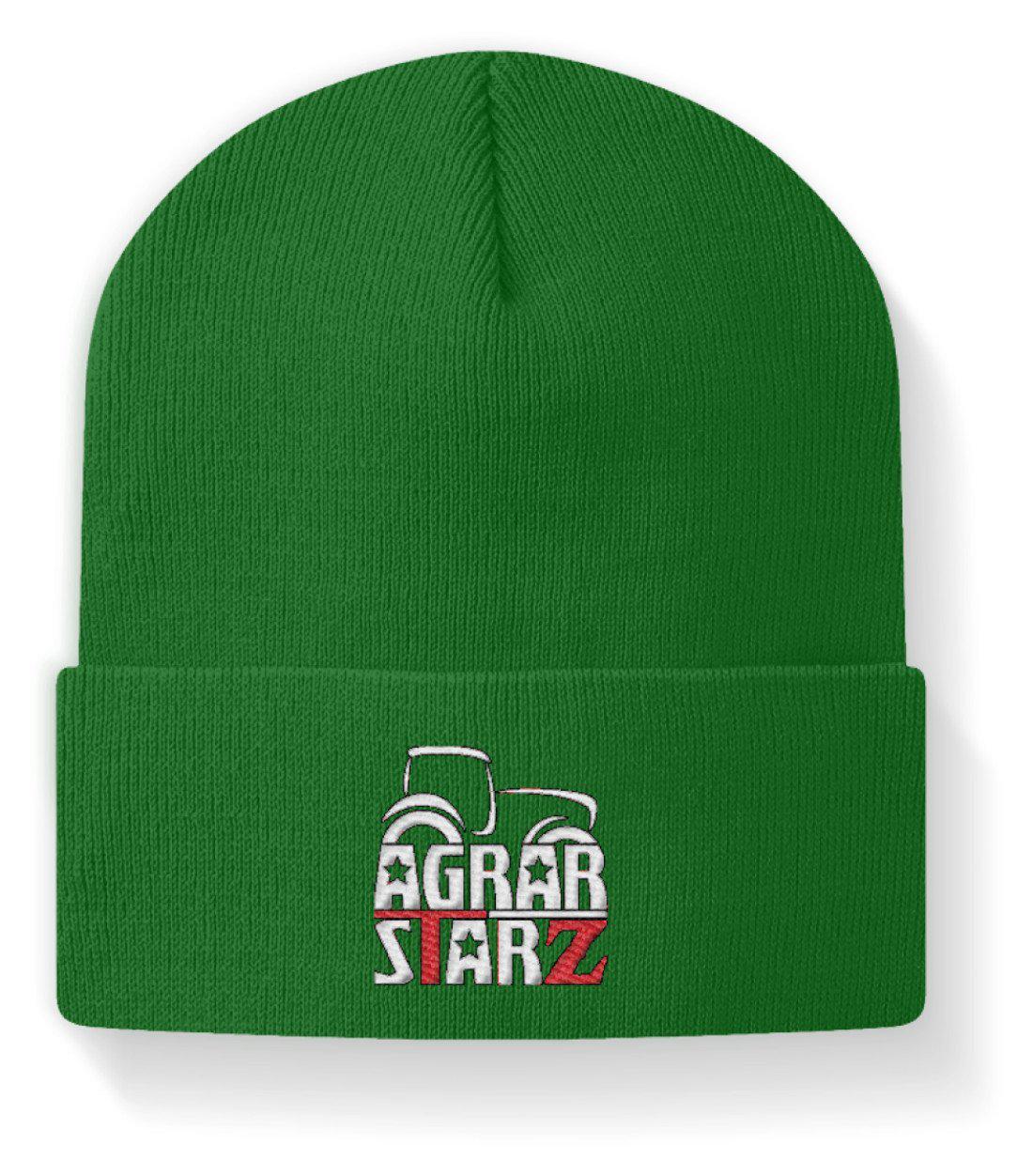 Agrarstarz 1 · Beanie Mütze-Beanie mit Stick-Kelly Green-M-Agrarstarz