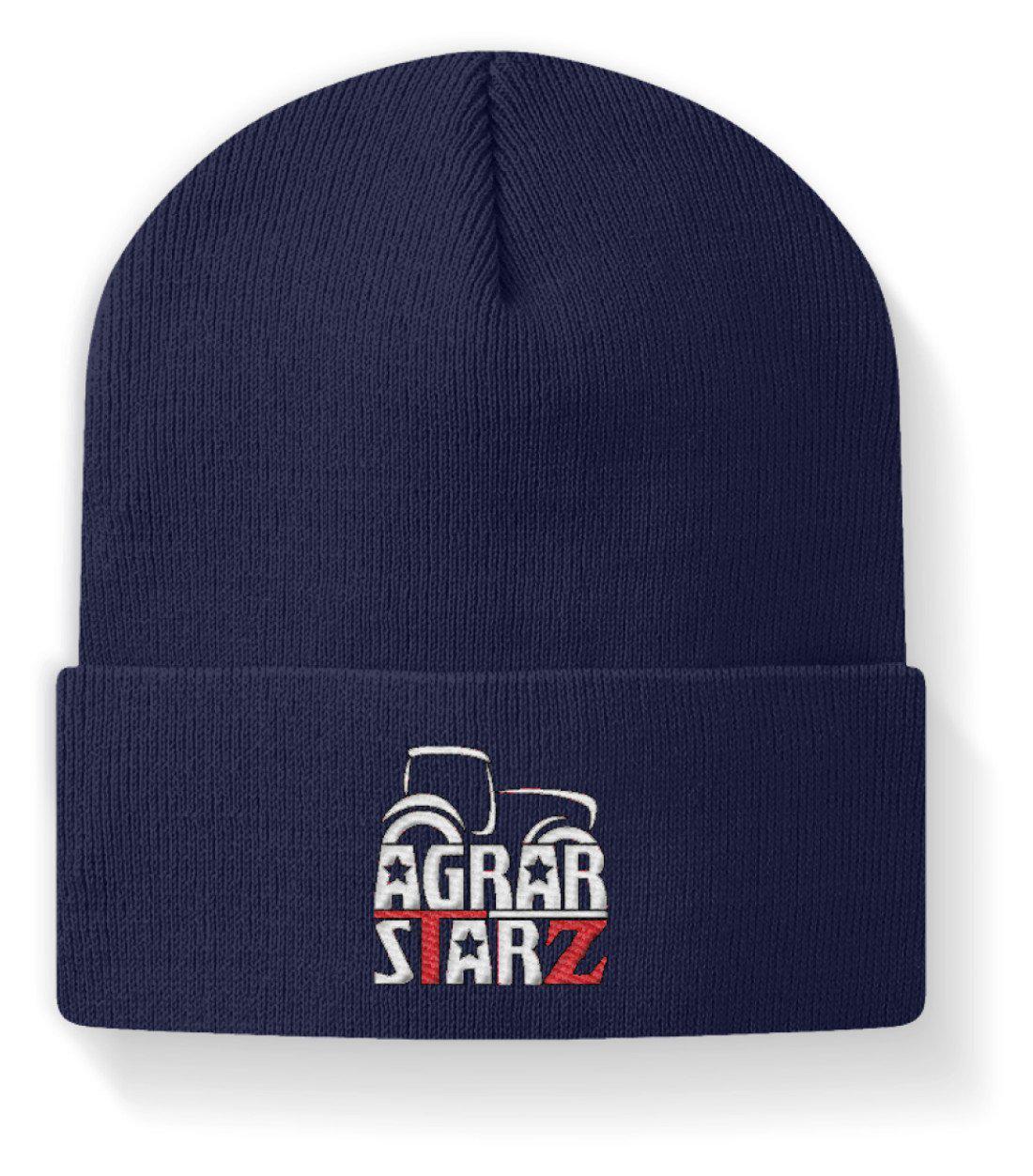 Agrarstarz 1 · Beanie Mütze-Beanie mit Stick-Navy-M-Agrarstarz