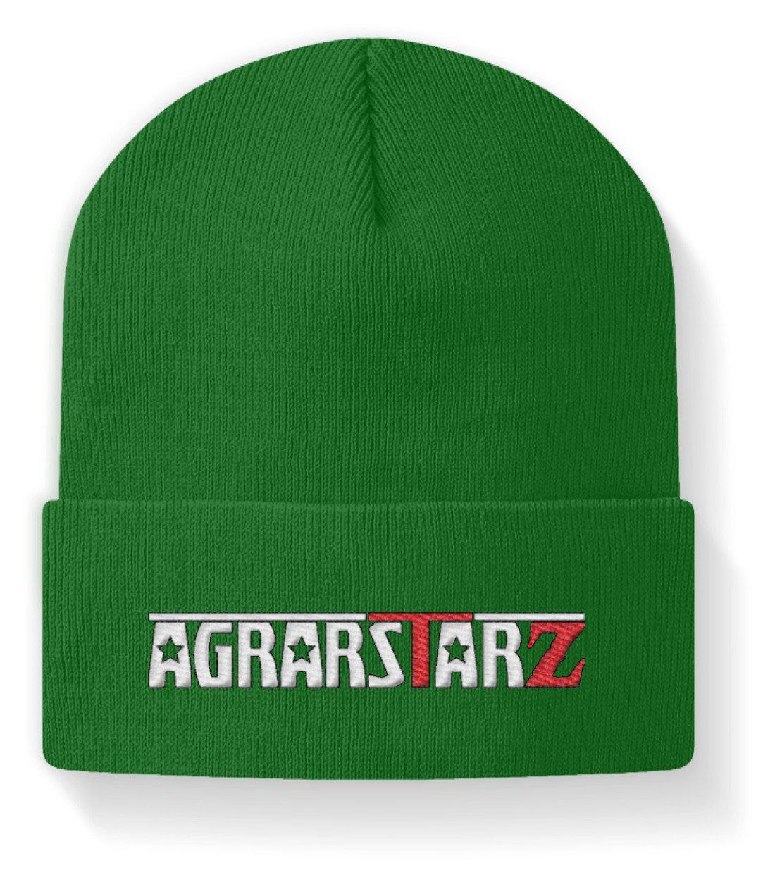 Agrarstarz 2 · Beanie Mütze-Beanie mit Stick-Kelly Green-M-Agrarstarz
