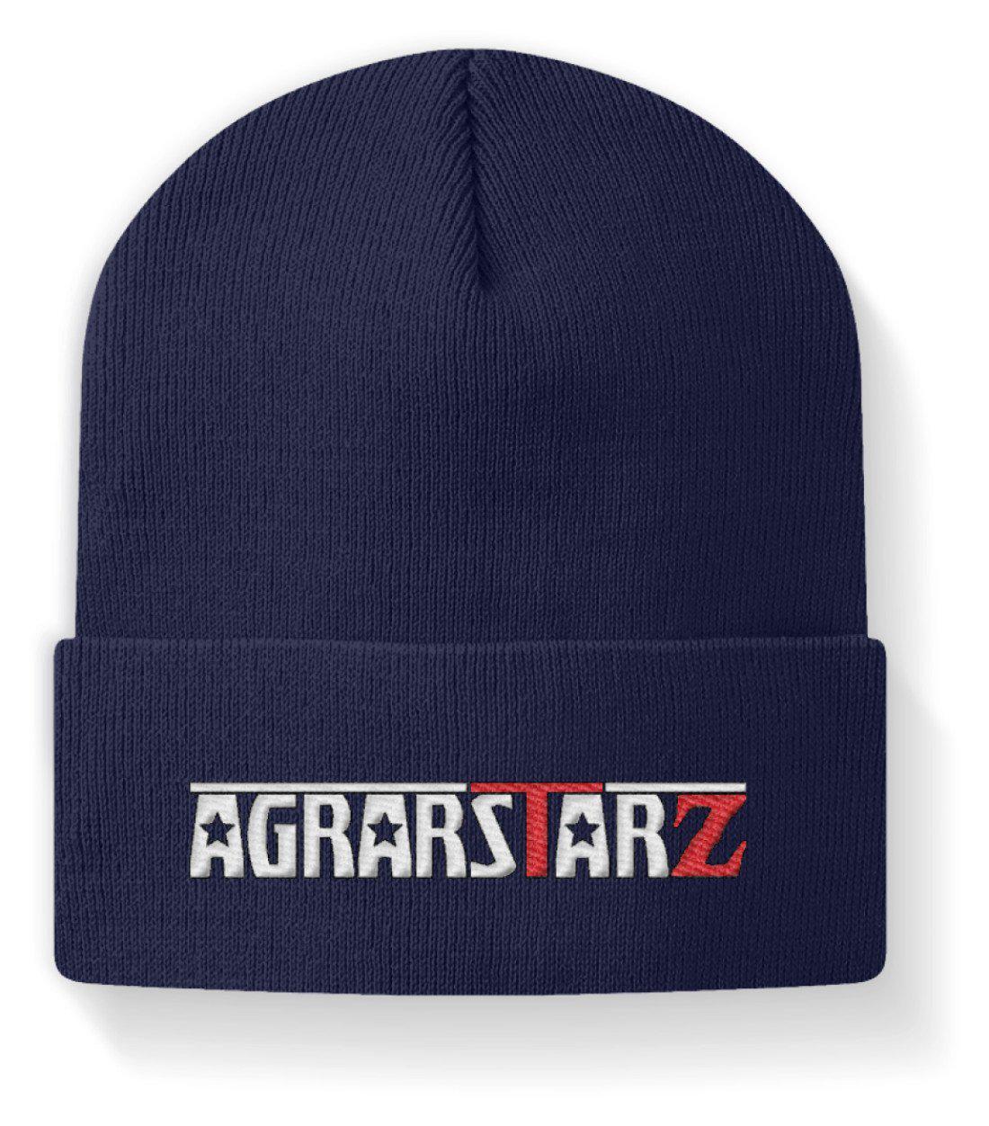Agrarstarz 2 · Beanie Mütze-Beanie mit Stick-Navy-M-Agrarstarz