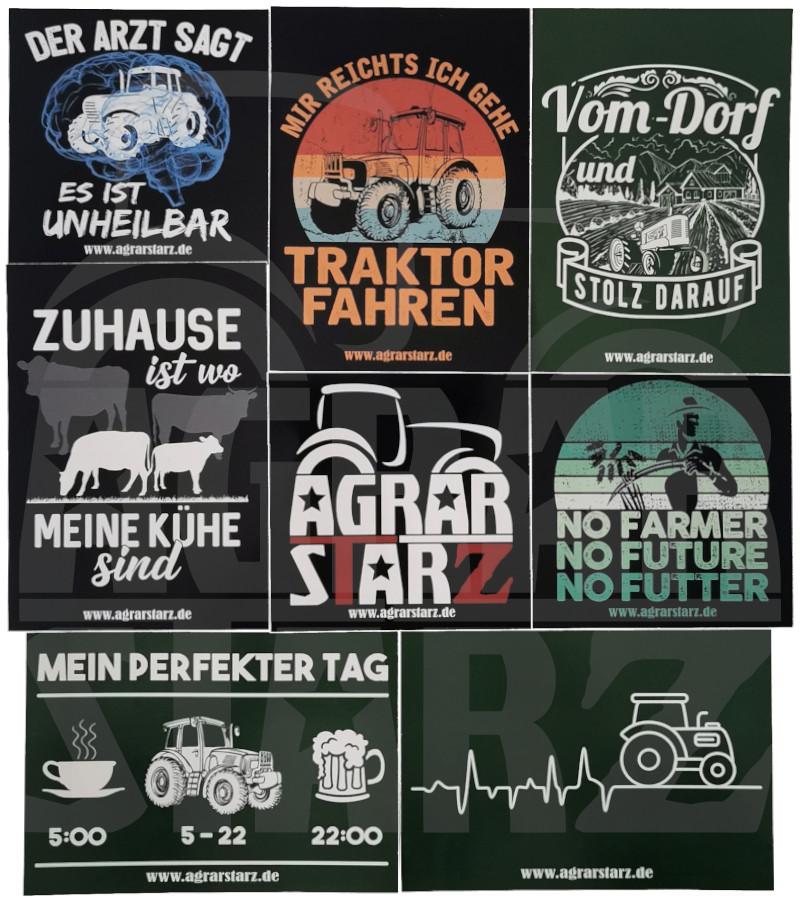 Agrarstarz Stickerpaket (8 Stück)--Agrarstarz