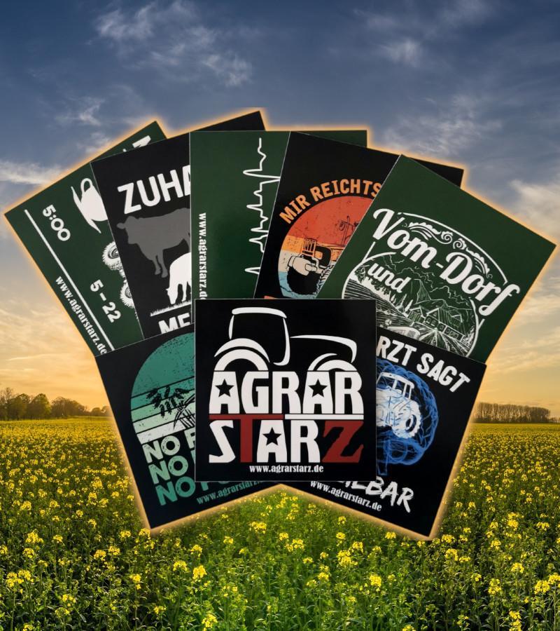 Agrarstarz Stickerpaket (8 Stück)--Agrarstarz