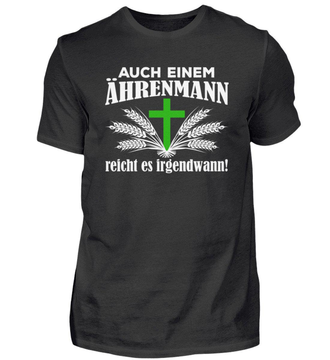 Ährenmann es reicht · Herren T-Shirt-Herren Basic T-Shirt-Black-S-Agrarstarz