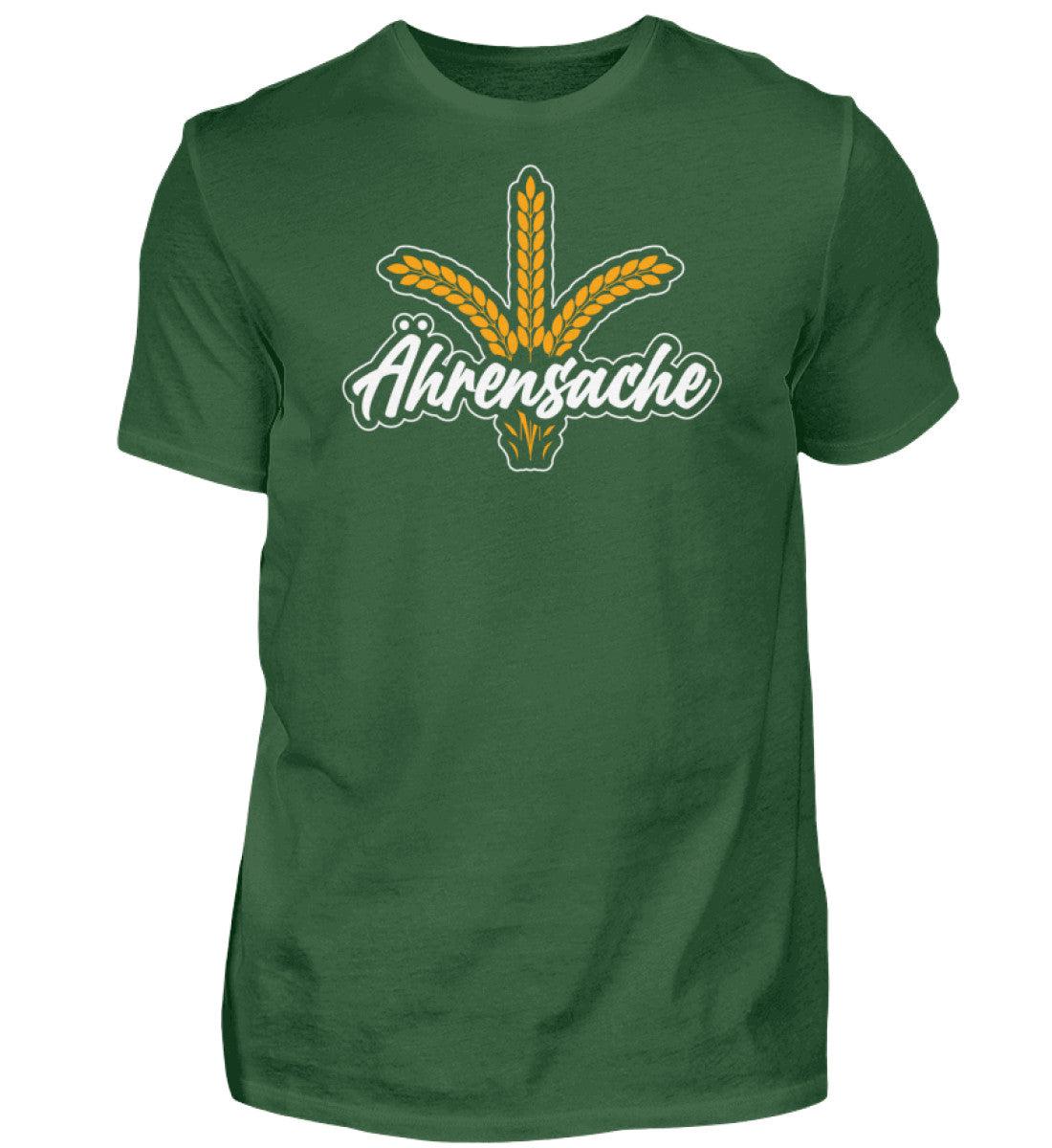 Ährensache · Herren T-Shirt-Herren Basic T-Shirt-Bottle Green-S-Agrarstarz