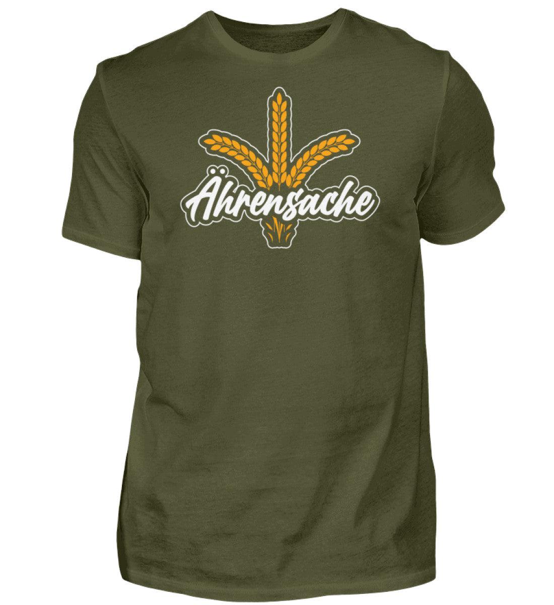 Ährensache · Herren T-Shirt-Herren Basic T-Shirt-Urban Khaki-S-Agrarstarz
