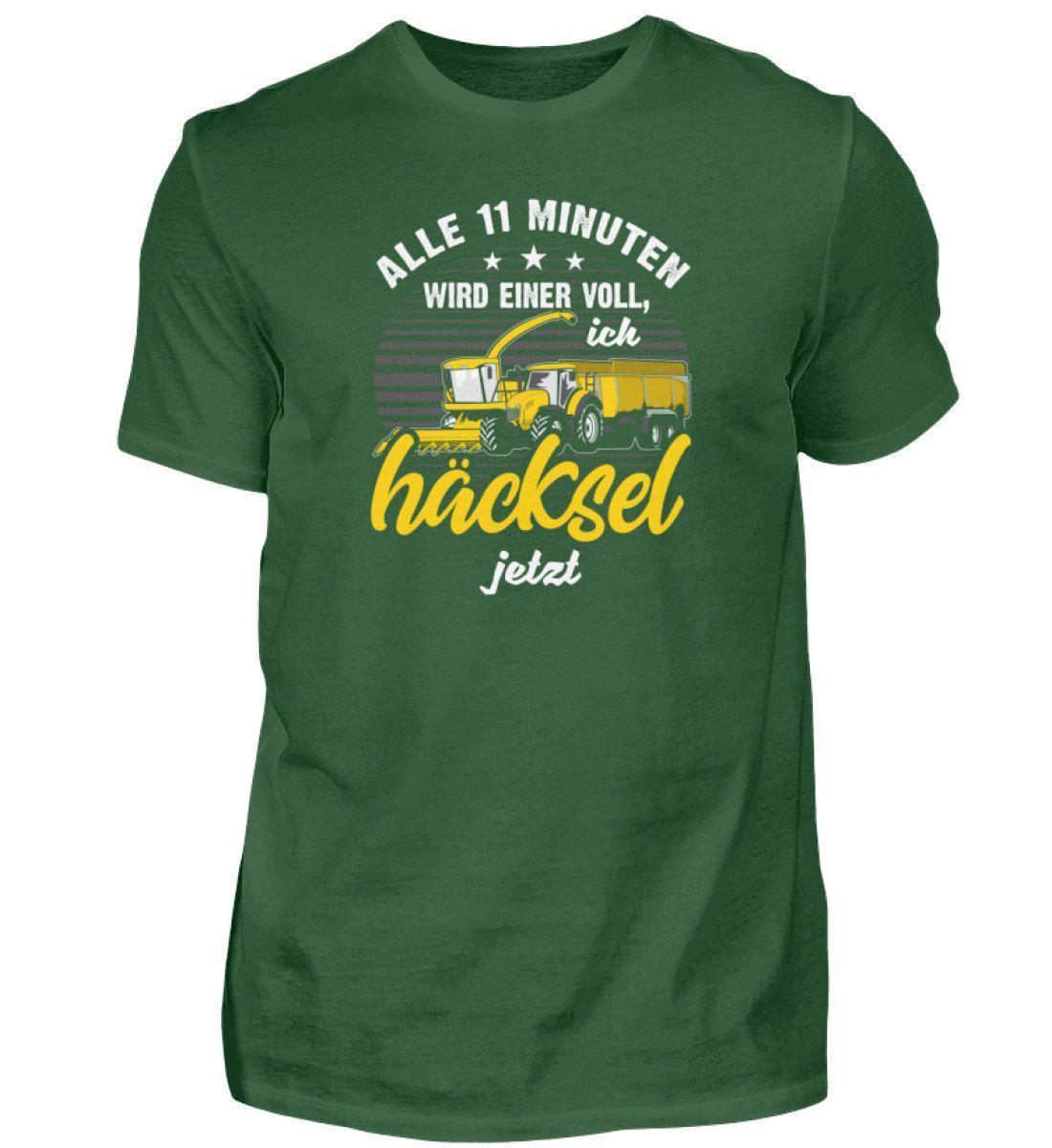 Alle 11 Minuten häckseln · Herren T-Shirt-Herren Basic T-Shirt-Bottle Green-S-Agrarstarz
