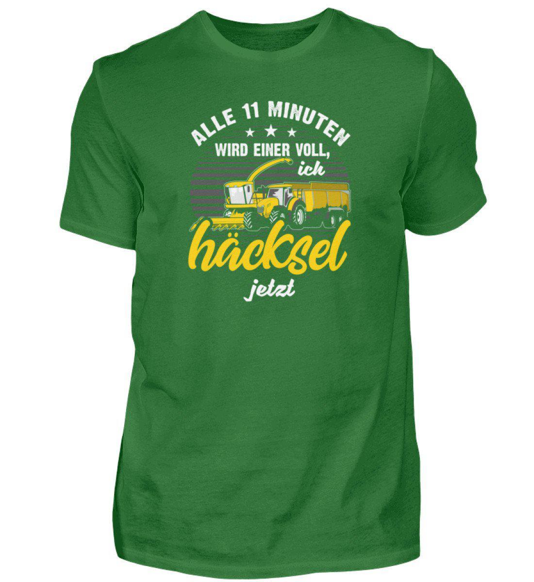 Alle 11 Minuten häckseln · Herren T-Shirt-Herren Basic T-Shirt-Kelly Green-S-Agrarstarz