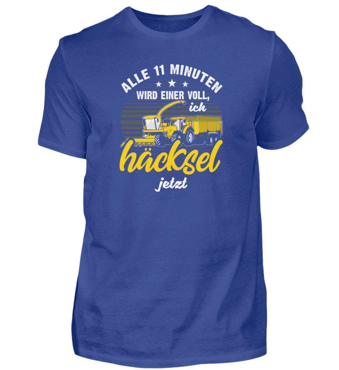 Alle 11 Minuten häckseln · Herren T-Shirt-Herren Basic T-Shirt-Royal Blue-S-Agrarstarz