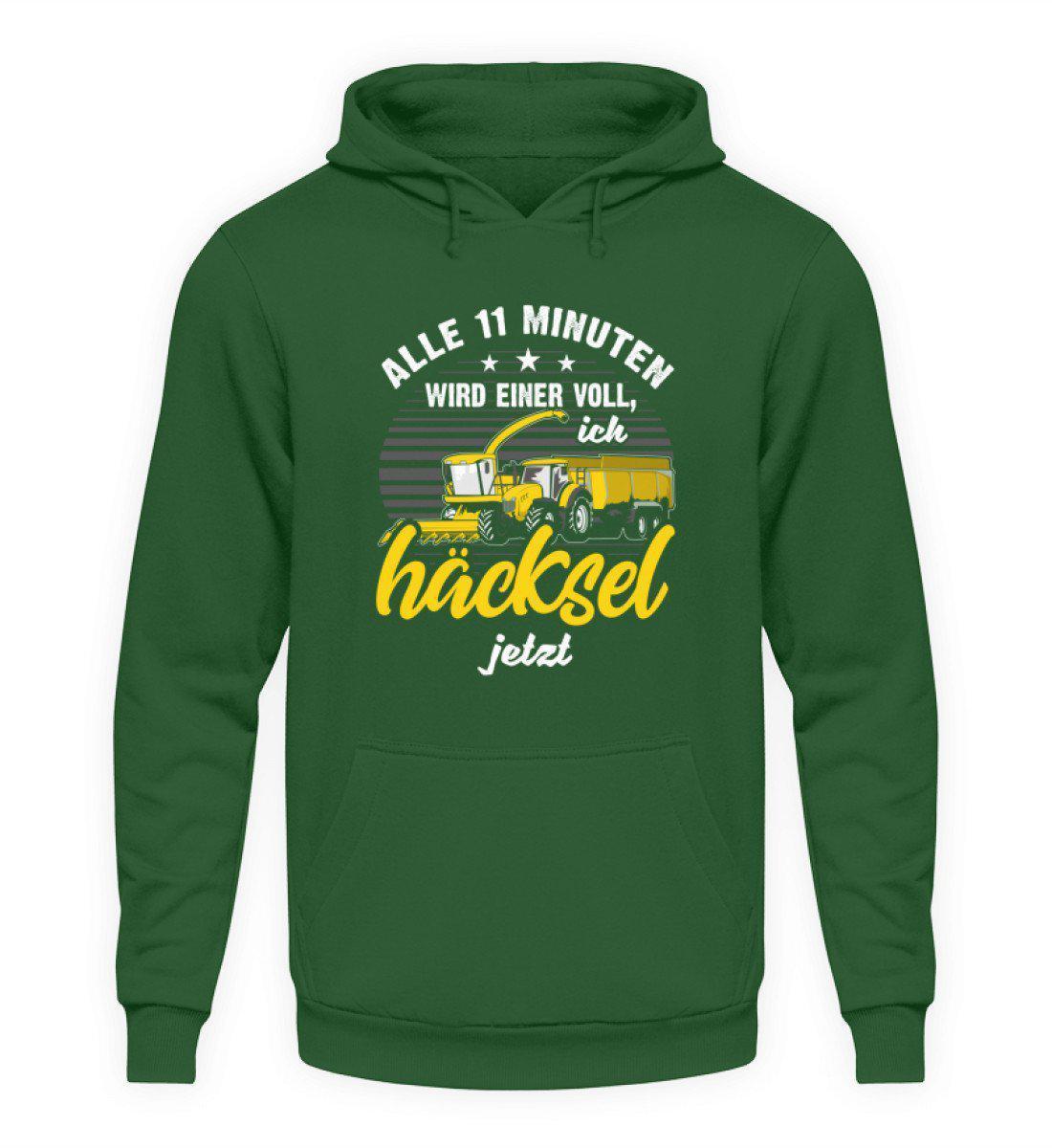 Alle 11 Minuten häckseln · Unisex Kapuzenpullover Hoodie-Unisex Hoodie-Bottle Green-S-Agrarstarz