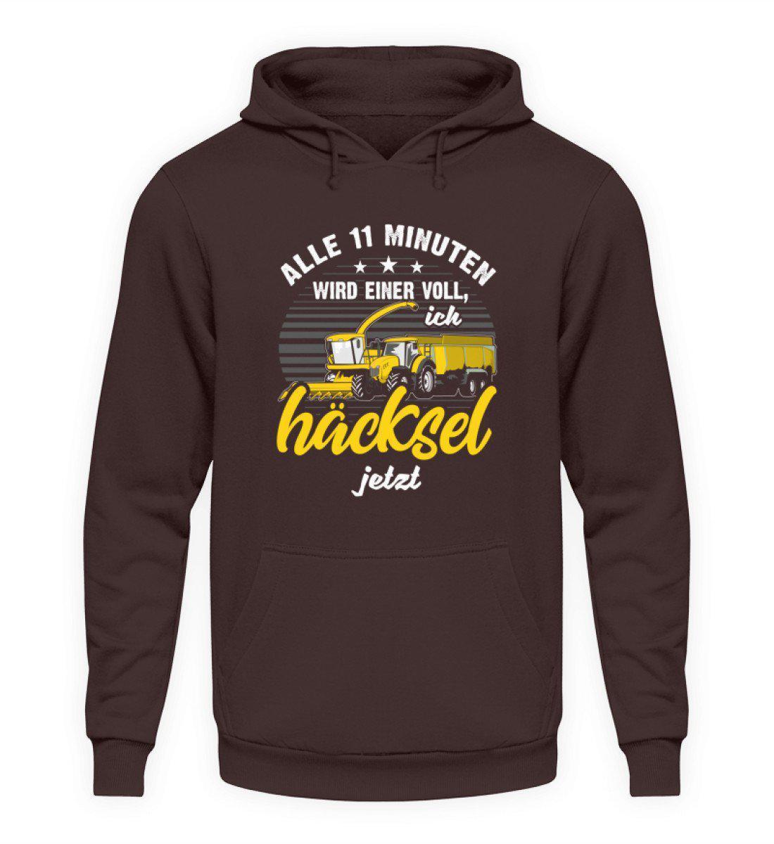 Alle 11 Minuten häckseln · Unisex Kapuzenpullover Hoodie-Unisex Hoodie-Hot Chocolate-S-Agrarstarz