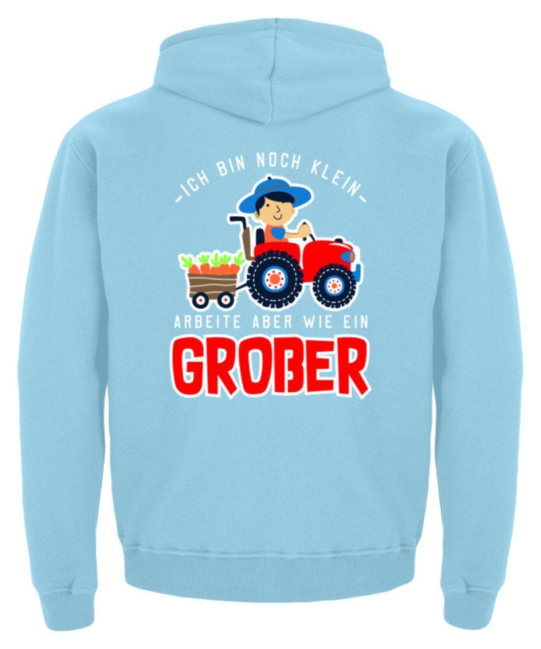 Arbeite wie ein Großer · Kinder Kapuzenpullover Hoodie-Kinder Hoodie-Agrarstarz