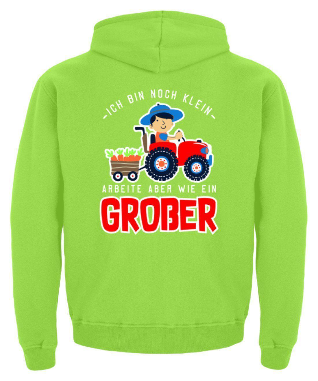 Arbeite wie ein Großer · Kinder Kapuzenpullover Hoodie-Kinder Hoodie-Agrarstarz