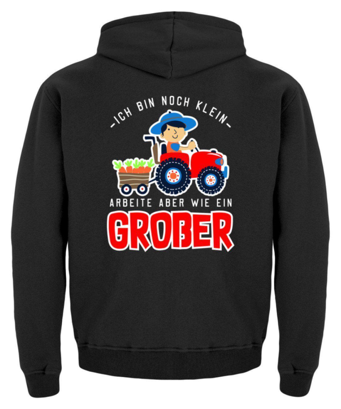 Arbeite wie ein Großer · Kinder Kapuzenpullover Hoodie-Kinder Hoodie-Agrarstarz