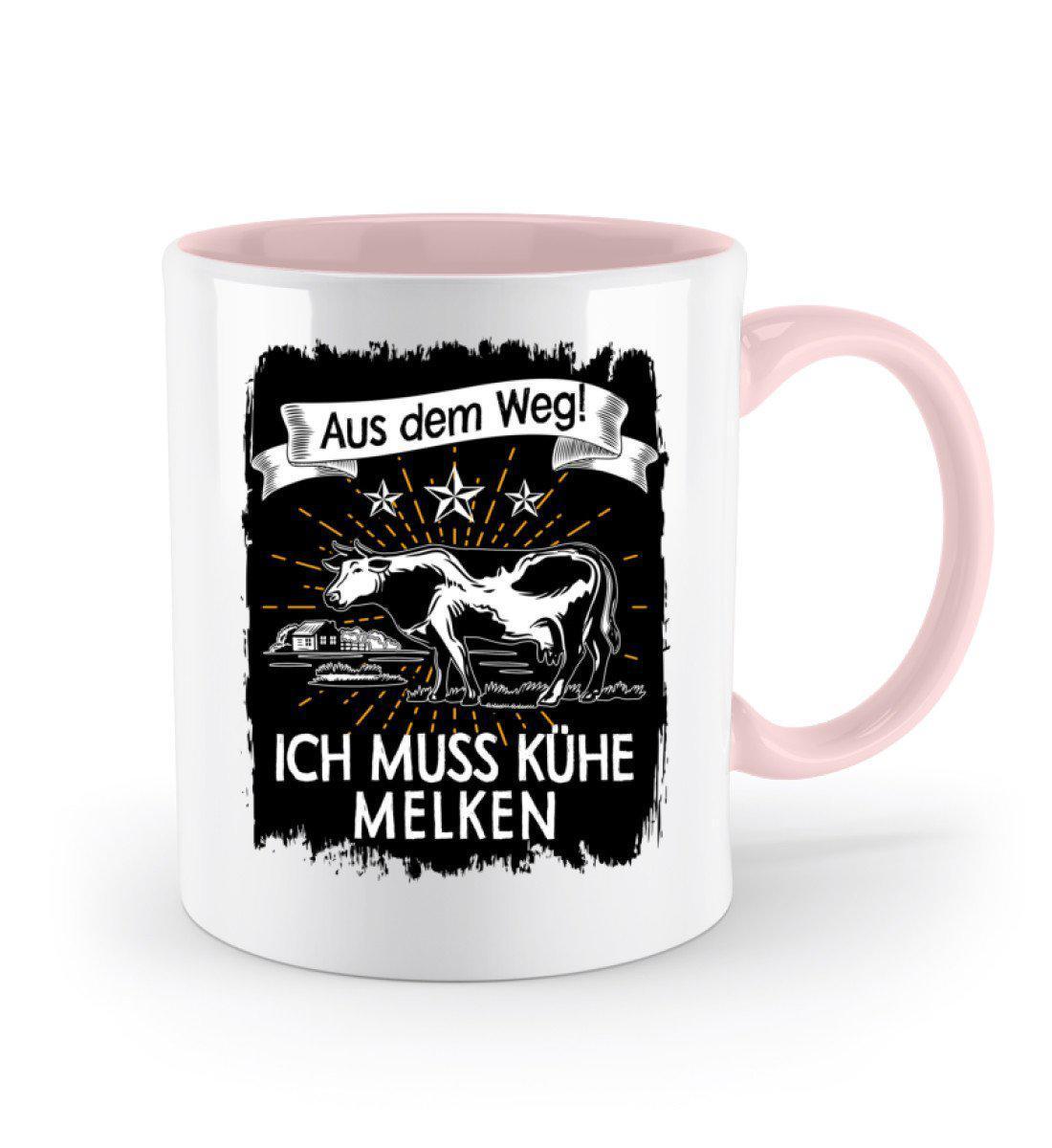 Aus dem Weg! Kühe melken · Keramik Tasse zweifarbig-Keramik Tasse Zweifarbig-Agrarstarz