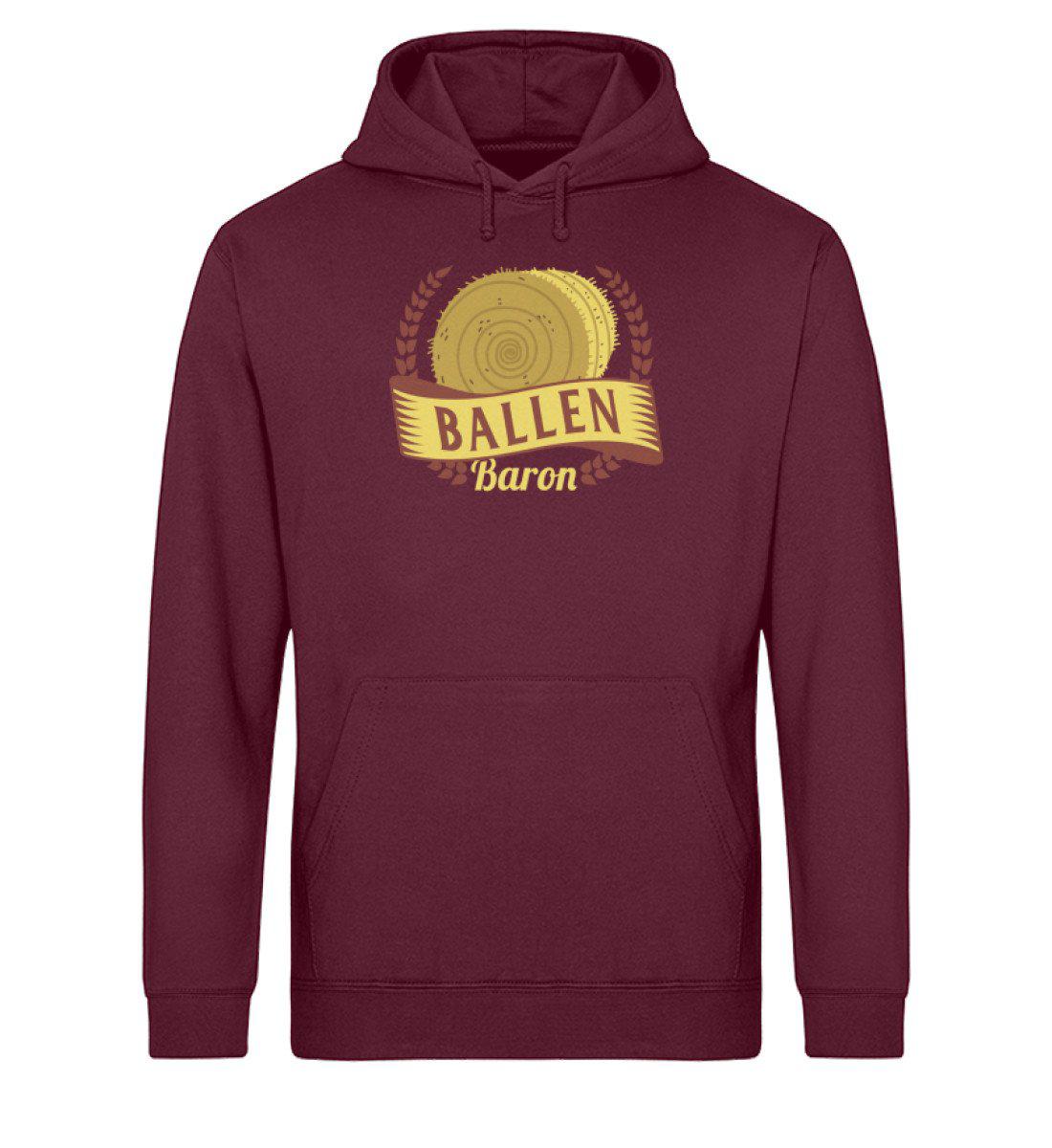 Ballen Baron · Unisex Organic Hoodie-Drummer Hoodie ST/ST-Burgundy-XS-Agrarstarz