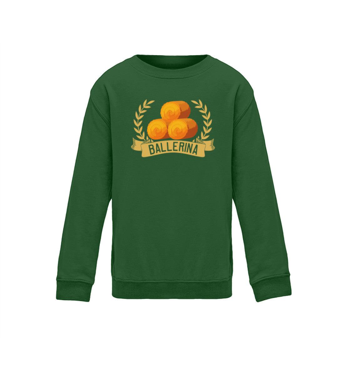 Ballerina Heuballen · Kinder Sweatshirt-Kinder Sweatshirt-Bottle Green-12/14 (152/164)-Agrarstarz