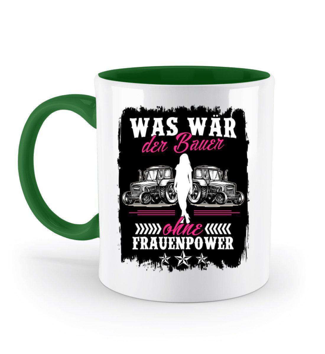 Bauer ohne Frauenpower · Keramik Tasse zweifarbig-Keramik Tasse Zweifarbig-Irish Green-330ml-Agrarstarz