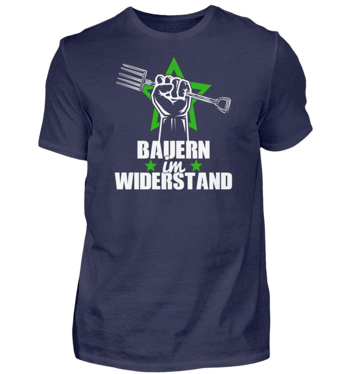 Bauern im Widerstand · Herren T-Shirt-Herren Basic T-Shirt-Navy-S-Agrarstarz