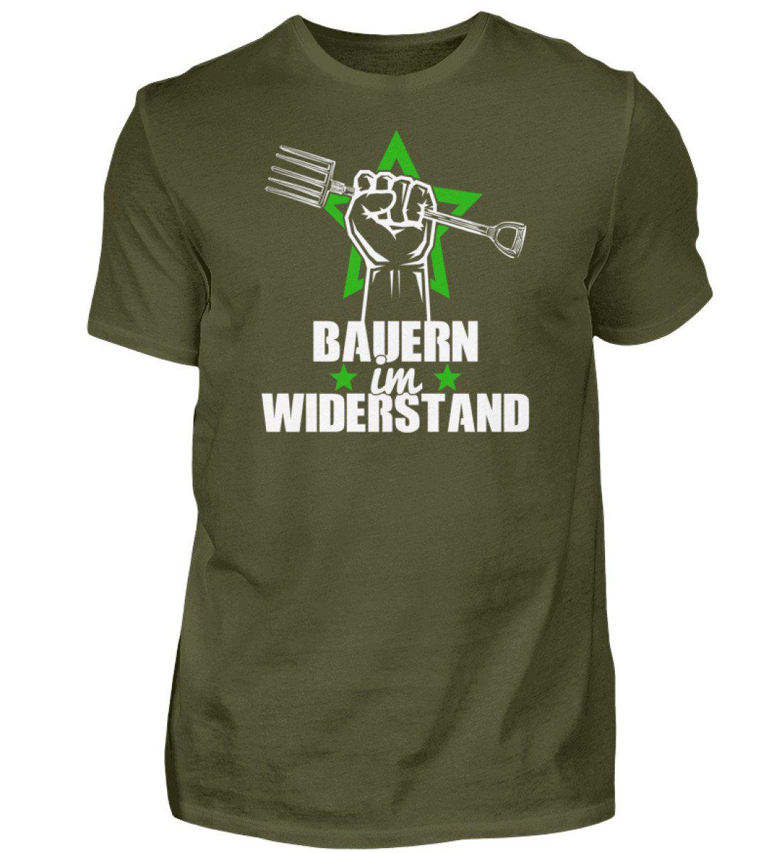 Bauern im Widerstand · Herren T-Shirt-Herren Basic T-Shirt-Urban Khaki-S-Agrarstarz