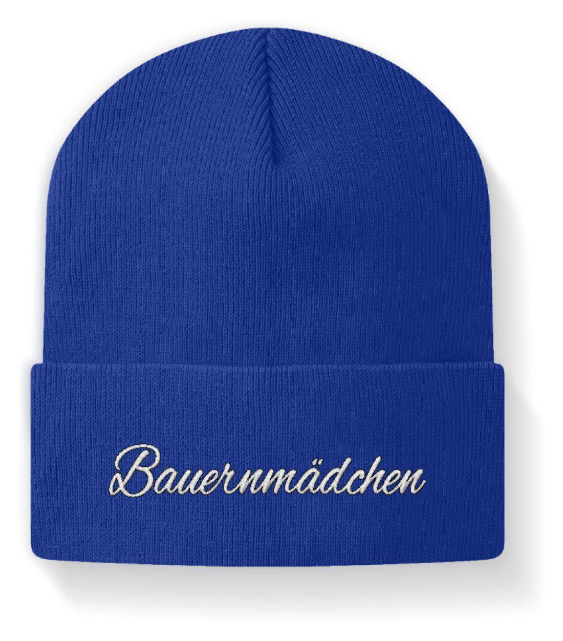 Bauernmädchen · Beanie Mütze-Beanie mit Stick-Royal-M-Agrarstarz