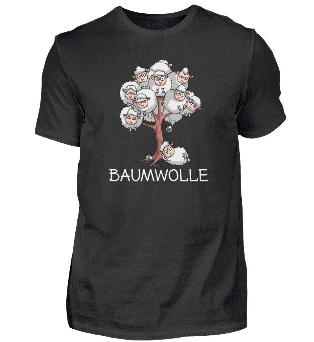 Baumwolle Schafe - Herren Shirt-Herren Basic T-Shirt-Black-S-Agrarstarz