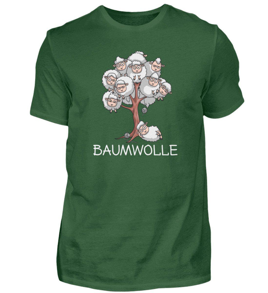 Baumwolle Schafe - Herren Shirt-Herren Basic T-Shirt-Bottle Green-S-Agrarstarz