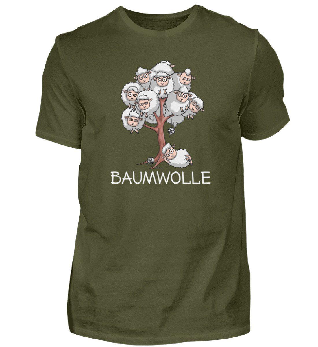 Baumwolle Schafe - Herren Shirt-Herren Basic T-Shirt-Urban Khaki-S-Agrarstarz