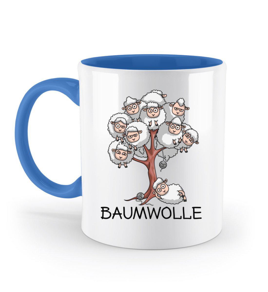 Baumwolle Schafe · Keramik Tasse zweifarbig-Keramik Tasse Zweifarbig-Blue-330ml-Agrarstarz