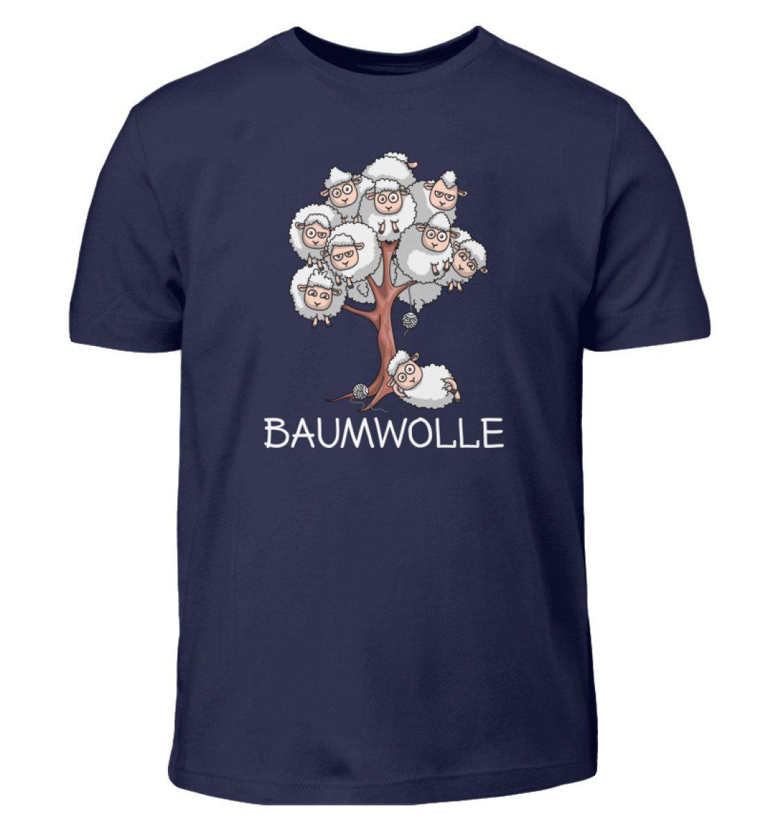 Baumwolle Schafe - Kinder T-Shirt-Kinder T-Shirt-Navy-12/14 (152/164)-Agrarstarz