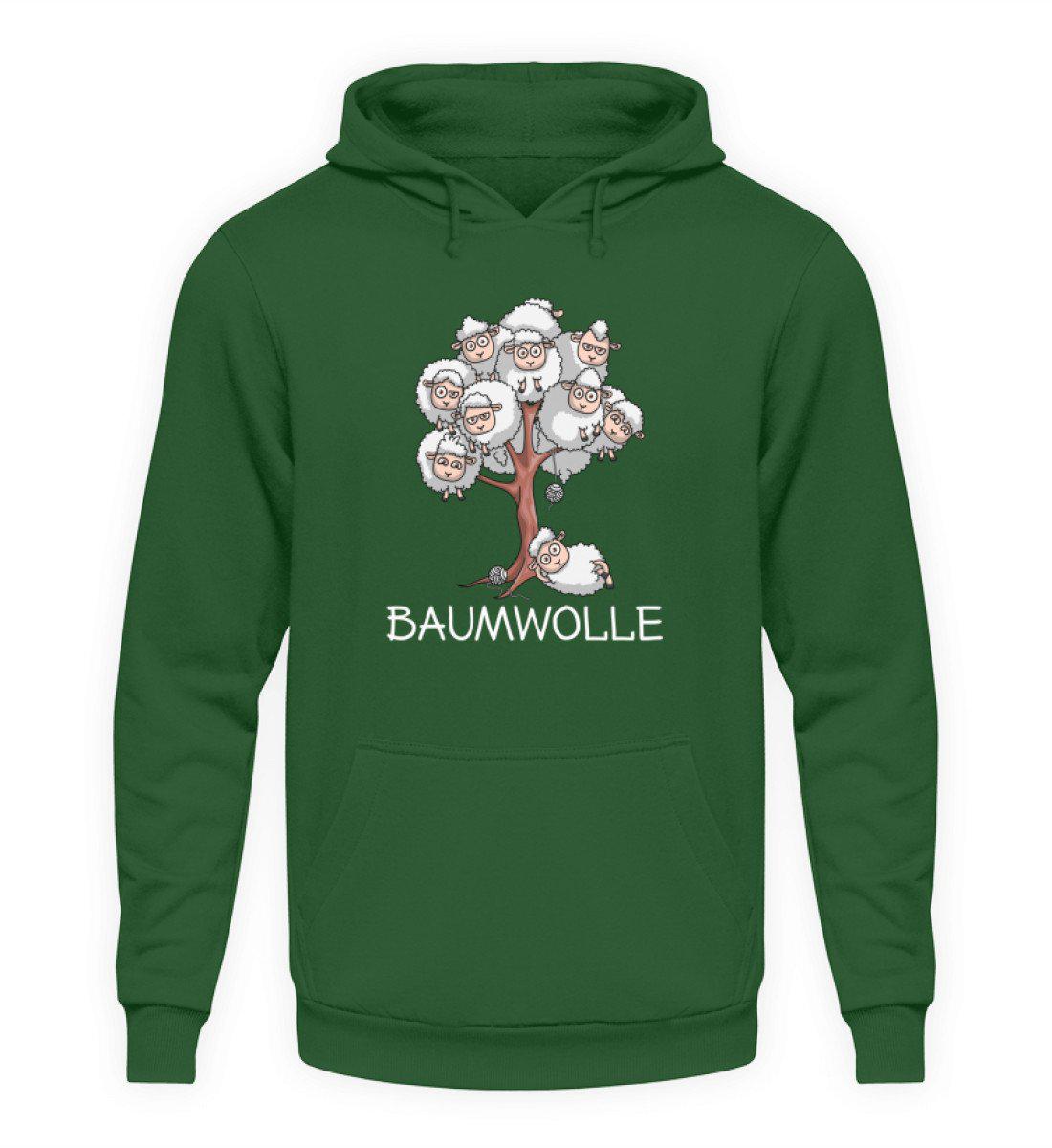 Baumwolle Schafe · Unisex Kapuzenpullover Hoodie-Unisex Hoodie-Bottle Green-S-Agrarstarz