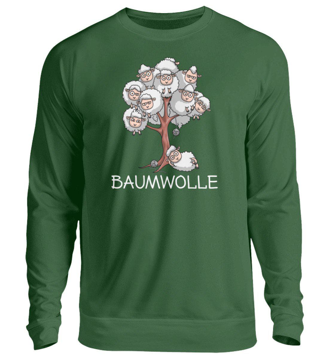 Baumwolle Schafe - Unisex Pullover-Unisex Sweatshirt-Bottle Green-S-Agrarstarz