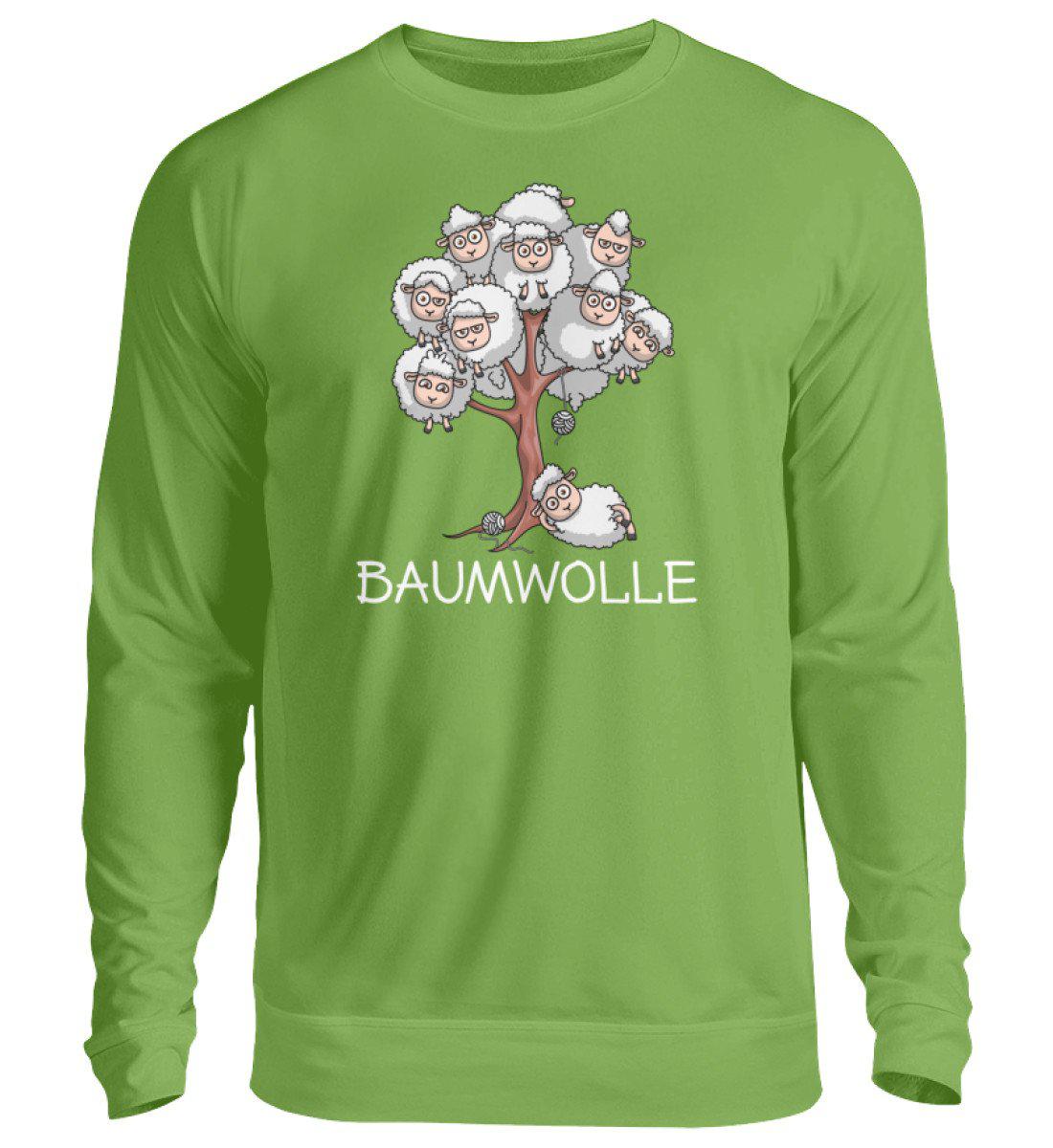 Baumwolle Schafe - Unisex Pullover-Unisex Sweatshirt-LimeGreen-S-Agrarstarz
