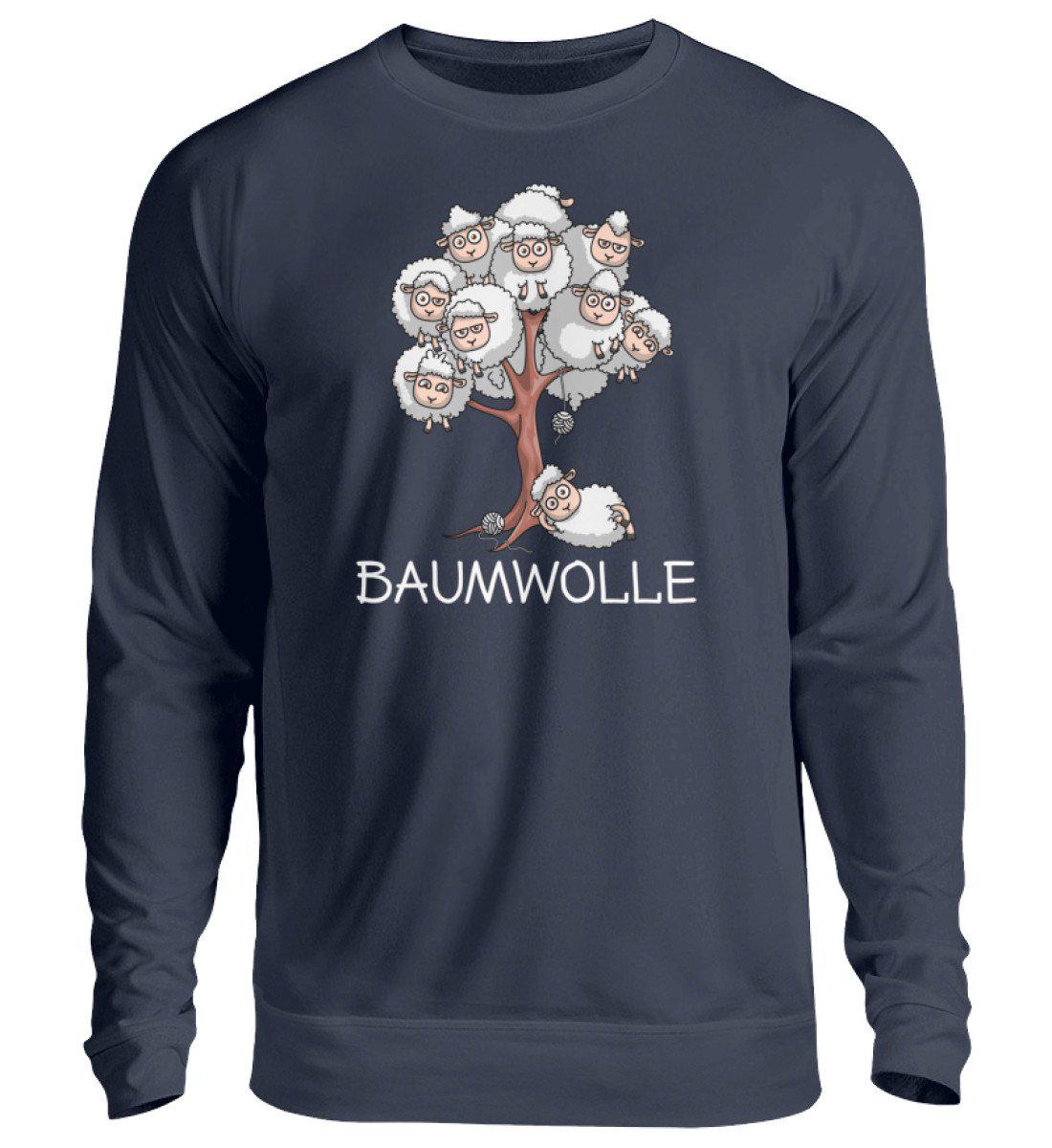 Baumwolle Schafe - Unisex Pullover-Unisex Sweatshirt-Oxford Navy-S-Agrarstarz