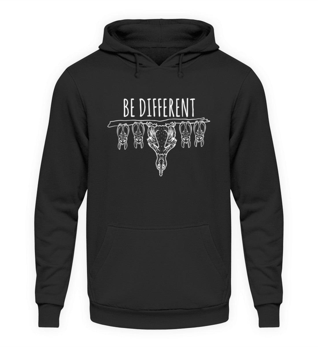 Be different Hühner · Unisex Kapuzenpullover Hoodie-Unisex Hoodie-Deep Black-S-Agrarstarz