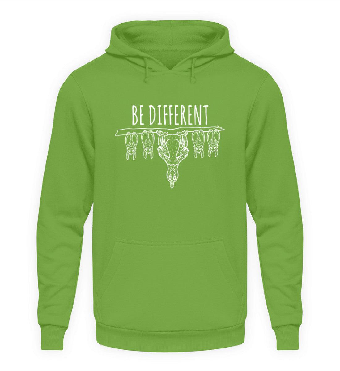 Be different Hühner · Unisex Kapuzenpullover Hoodie-Unisex Hoodie-LimeGreen-S-Agrarstarz